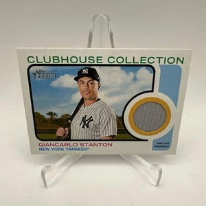 Giancarlo Stanton 2022 Topps Heritage Clubhouse Collection GAME USED Jersey - Picture 1 of 2