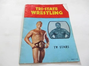 De colección Tri-State Wrestling Buddy Rogers Edouard Carpentier Estrellas de TV en Acción WIIC - Imagen 1 de 10