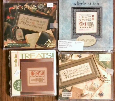 Lote de 4 KITS Lizzie Kate punto de cruz como para mí, un pequeño punto, cuando lo hagamos + Foto 1 de 2