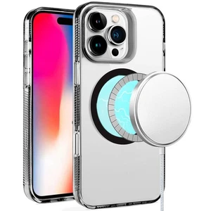 Für iPhone 16 Pro 6,3 Zoll Hülle Magnet Kreis Griff Seiten Cover + Hartglas - Bild 1 von 6