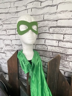 Halloween Mask With Cape Green Pretend Superhero Ninja Turtles Costume - Image 1 of 2