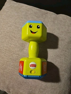 Fisher Price Laugh & Learn Countin' Reps mancuerna rata hace música Foto 1 de 4