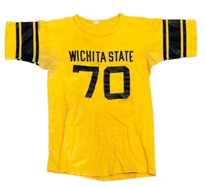 True Vintage Pre-1967 Champion WSU Wichita State Shockers Team Jersey - Picture 1 of 5