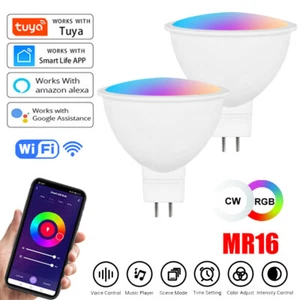 MR16 LED Smart Bulb w/APP&Voice Control Color Adjust 5W For Smart Home Alexa - Picture 1 of 18