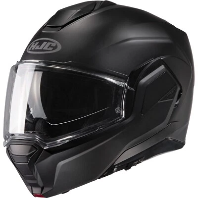 HJC I100 Sólido Talla L Casco Modular Para Motocicleta Negro Mate - Imagen 1 de 3