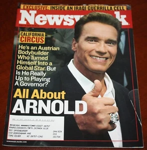 NEWSWEEK MAGAZINE - 08/18/03 - ARNOLD SCHWARZENEGGER COVER - Imagen 1 de 1
