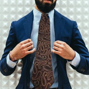 MURANO HAND TAILORED IN USA MODERN SILK NECKTIE, NWT $50 - Picture 1 of 8