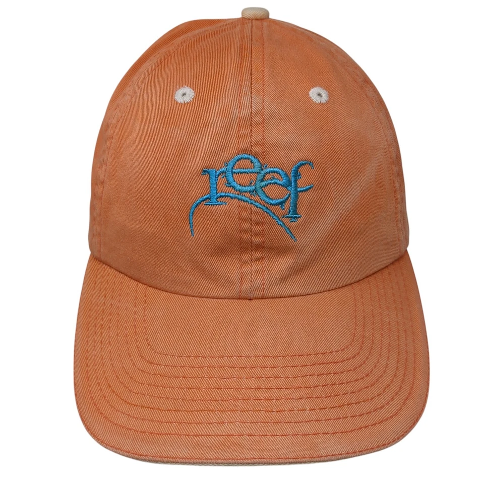 Reef Slideback Hat Orange One Size Adjustable Embroidered Fahrenheit - Image 1 of 4