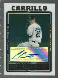 Cesar Carrillo 2005 Topps Chrome Update FY AU B RC Blue Ink Card# 224 - Picture 1 of 4
