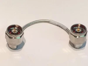 N TYPE MALE TO MALE 50 OHM SEMI RIGID LINK CABLE RADIALL blb2 - Picture 1 of 8