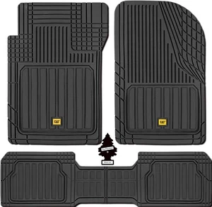 Nuevo juego de alfombrillas de goma de alta resistencia de 3 piezas para auto camión ajuste semipersonalizado para Chevy - Imagen 1 de 10