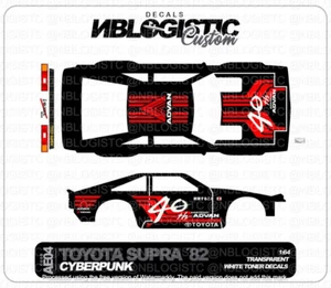 '82 Toyota Supra Custom WaterSlide Decal for hot wheels 1/64 Scale 03 - Picture 1 of 3