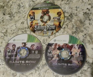 Saints Row 2, 3, & 4 (Microsoft Xbox 360) 3 Game Bundle Lot TESTED - Picture 1 of 4
