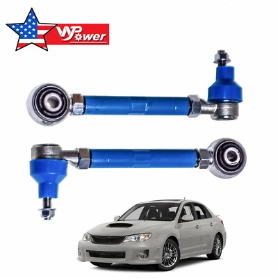 2x Adjustable Arms Alignment Rear Toe Kit for Subaru Impreza Forester Legacy WRX - Image 1 of 4