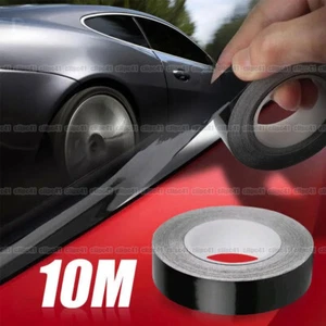 Película de vinilo adhesiva de cintura para puerta de ventana de automóvil de 10 m hágalo usted mismo accesorio de línea negra, - Imagen 1 de 8