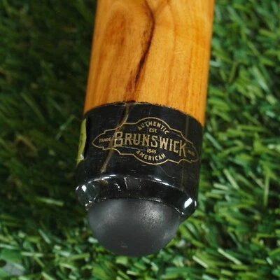 "Taco de billar de dos piezas BRUNSWICK 18 oz 58"", acabado madera clara ~ ¡mira!! Foto 1 de 4