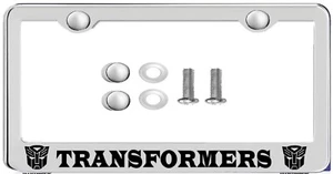License Plate Frame Stainless Steel Chrome Plated FOR TRANSFORMERS - Picture 1 of 3