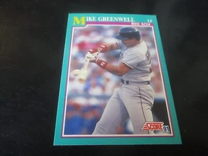 Tarjeta de puntuación 1991 Mike Greenwell (Boston Red Sox - of) #130 como nueva - Imagen 1 de 2