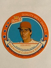 1989 King B Disc #18 Von Hayes Philadelphia Phillies
