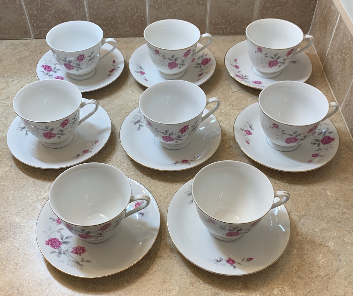 Moss Rose Tea Set In Made In Japan China & Dinnerware for