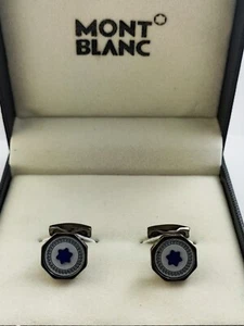 Luxury Montblanc Men's Star Edition Black Color Cufflinks Set - Free Shipping - Picture 1 of 5