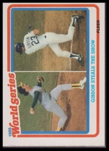 1989 Fleer #5 Gibson Steals the Show World Series - Picture 1 of 2