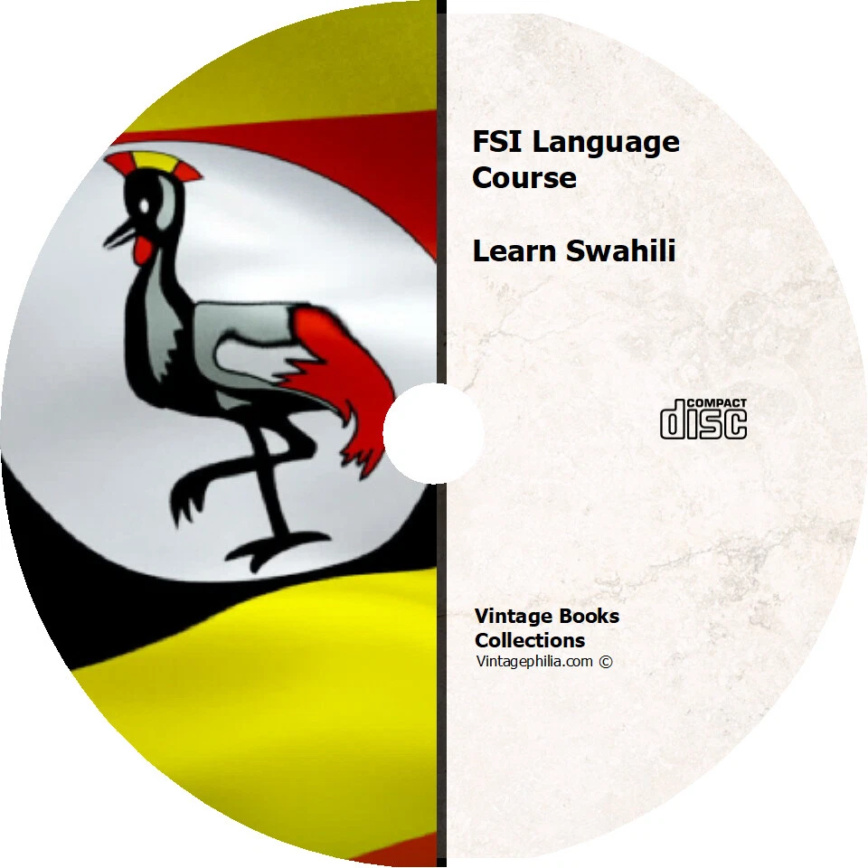 * FSI SWAHILI LANGUAGE TRAINING COURSE * LEARN TO SPEAK * MP3 AUDIO PDF on CD * - Image 1 of 1