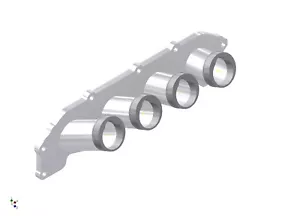 Colector de entrada E Ford Zetec para carrocerías acelerador GSXR750 y GSXR1300 - Imagen 1 de 5