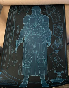 MONDO - DATABASE 001 THE MANDALORIAN VARIANT Phantom City Creative Poster x/145 - Bild 1 von 2
