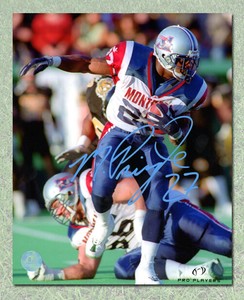 Mike Pringle Montreal Alouettes Autographed Rushing 8x10 Photo
