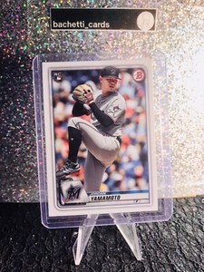 2020 Bowman #6 Jordan Yamamoto Rookie Card Miami Marlins RC