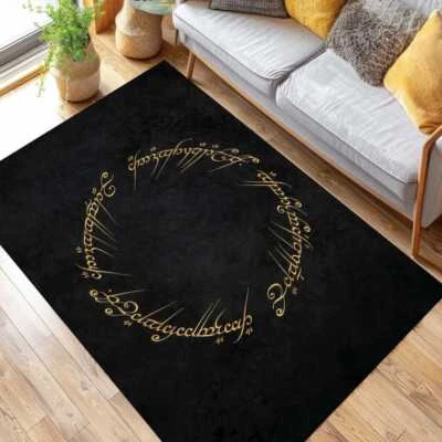 Fantasy Magic Rug, Lord Of The Ring Home Decor, Movie Inspired Rug, Mystic Circl - Image 1 of 4