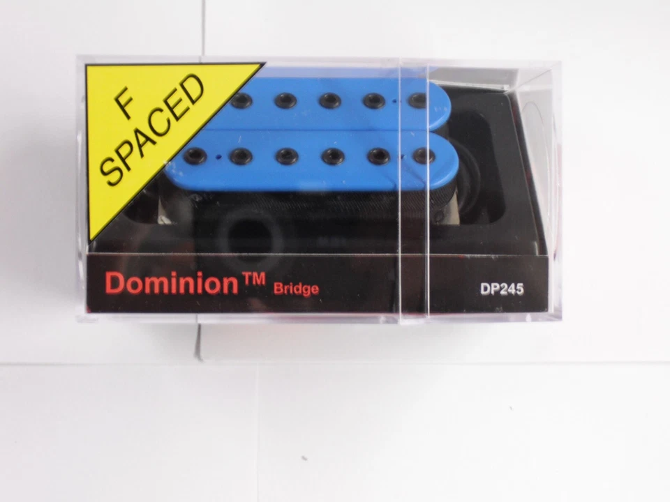 Puente DiMarzio Dominion Humbucker azul con postes negros DP 245 espaciado en F Foto 1 de 1