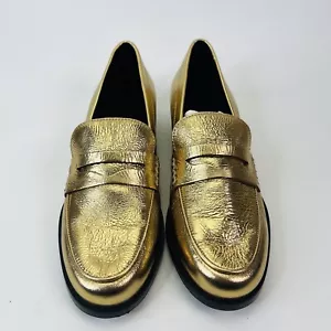 ME+EM Metallic Halbschuhe Gold Damen Größe EU38 / US7 Italy - Bild 1 von 9
