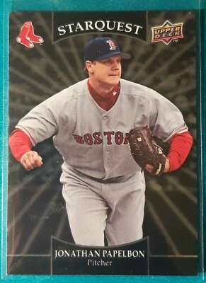 2009 UPPER DECK STARQUEST BLUE JONATHAN PAPELBON #45 BOSTON RED SOX - Image 1 of 2