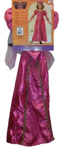 FAIRIE PRINCESS DRESS COSTUME GOWN W/ CROWN~NEW~SIZE 5-7 HALLOWEEN RENAISSANCE - Picture 1 of 3