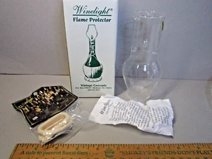 Wine Bottle Oil Lamp Winelight Flame Protector Wick Vintage Concepts VINTAGE CA - Picture 1 of 7