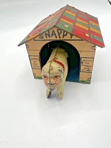 Antique Louis Marx SNAPPY The Miracle Dog & House Tin Steel Litho Toy 1931 - Picture 1 of 11