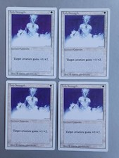 Holy Strength x4 Playset, MTG Revised (1994) Common White Enchantment NM