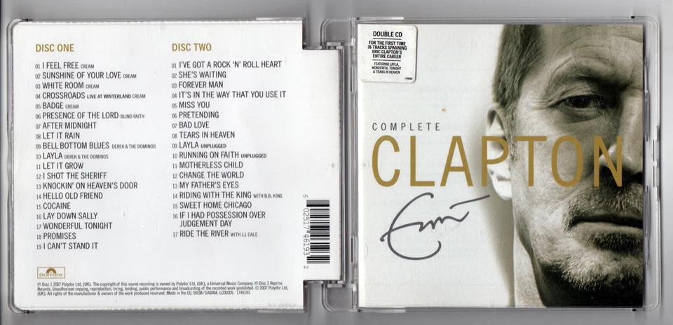 ERIC CLAPTON / COMPLETE CLAPTON / 2CD ALBUM (2007)  Polydor - Image 1 of 1
