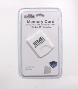 16 MB (251 Blocks) Memory Card for Nintendo GameCube and Original Wii -Old Skool