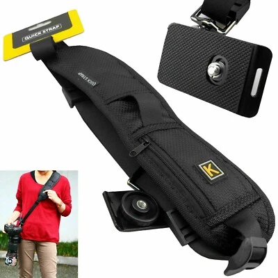 Quick Sling Single DSLR ILCE Camera Sling Strap + Base Plate SLR DSLR Cameras - Image 1 of 4