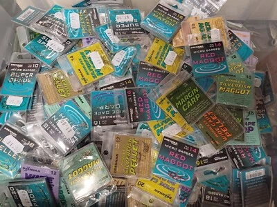 20 PKS DE GANCHOS DE POSTE DE FÓSFORO DE CARPA DRNAN PÚAS Y MICO ESPADAS DE PÚAS - LOTE DE TRABAJO Foto 1 de 2