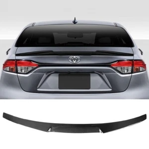 For 2020-2024 Toyota Corolla Sedan CARBON FIBER LOOK JDM Rear Trunk Spoiler Wing - Picture 1 of 4