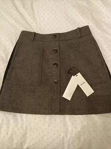 Me + Em Herringbone Short Skirt Black/Brown UK 8 - Picture 1 of 7