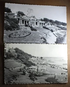 * TWO VINTAGE PHOTO POSTCARDS WITH STAMPS STILL ATTACHED WESTCLIFF-ON-SEA #81 - Picture 1 of 6
