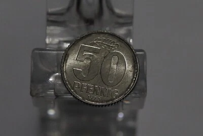 🧭 🇩🇪 Germany DDR 50 PFENNIG 1973 ALUMINIUM HIGH GRADE B56 #2646 - Image 1 of 2