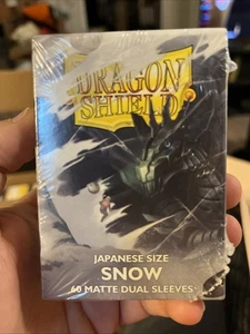 Dragon Shield Japanese Size Dual Matte - Snow (60 ct.) New - Picture 1 of 4