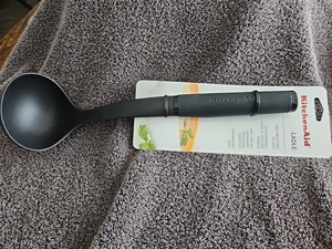 KitchenAid Black Ladle Spoon Soup Stew - Picture 1 of 7
