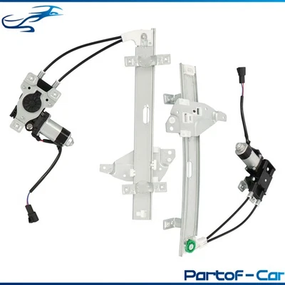 Pair Rear Window Regulator w/ Motor For Buick Regal Century 1997 1998 1999-2004 - Image 1 of 4